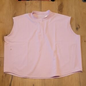 NWT Figs Purple Sleeveless Scrubs Top Plus Size PO 5330 Nurse Dentist